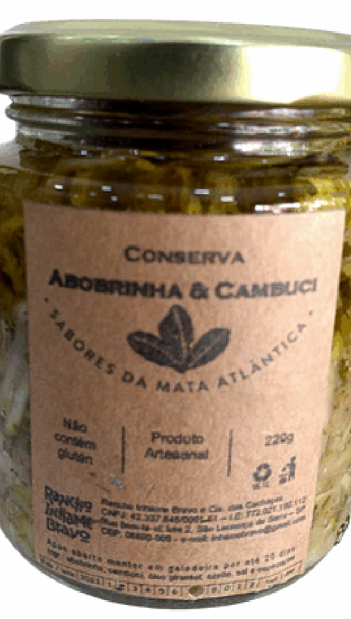 Conserva Abobrinha e Cambuci